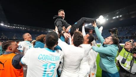 "Il n'y a jamais eu de mutinerie": la mise au point de De Zerbi sur la relation avec ses joueurs après la qualification de l'OM en Ligue des champions