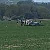 Horror moment Spitfire 'practicing flypast for VE Day celebrations' crashes into field