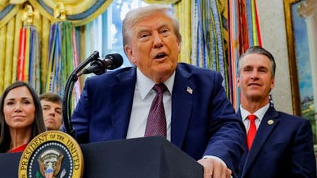 „Wie haben Sie am Wochenende erfahren, dass Sie tot sind?“, wird Trump gefragt