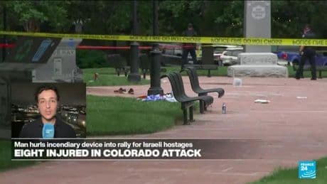 Colorado attack: Man hurls incendiary device into rally for Israeli hostages