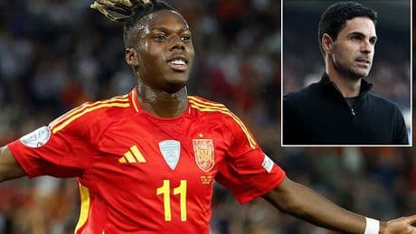 Arsenal dealt major blow as Athletic Bilbao star Nico Williams holds talks with two European rivals ahead of potential summer transfer