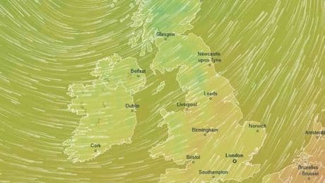 UK weather maps turn hazy yellow as -10C temperature change to send Brits shivering