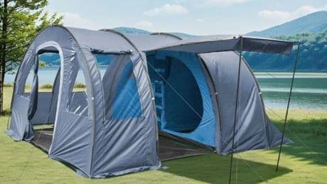 Large family-sized tent with private sleeping sections hits Debenhams sale with £80 saving