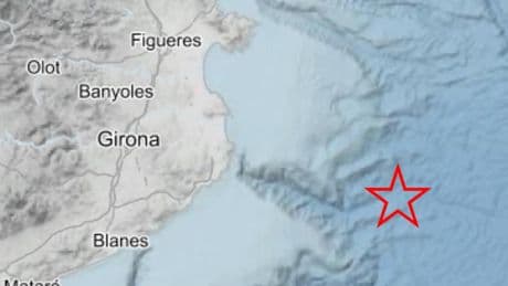 Un terremoto de magnitud 3,7 se percibe en la Costa Brava sin provocar daños