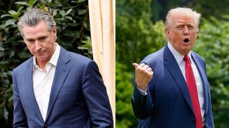 Trump gives blunt response to Newsom daring Homan to arrest him: 'I would'