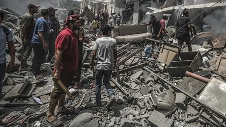 Euro-Med Gazze’deki korkunç tabloyu gözler önüne serdi: İsrail bir mahalleyi yerle bir etti
