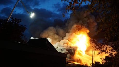 Grote brand aan rand van binnenstad   Heerenveen, NL-Alert verstuurd