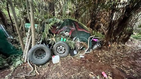 Police release first photos of remote campsite where New Zealand fugitive Tom Phillips lived with his children