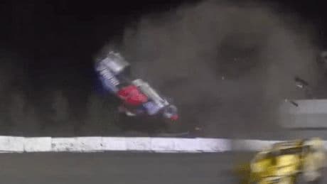 NASCAR driver hospitalized in scary dirt track crash: ‘Tremendous amount of pain’