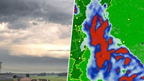 Onweersbuien op komst: hier gaat het los