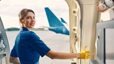 Flight attendant admits why they greet you on planes - and it's not to be polite