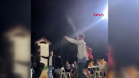 Asker eğlencesinde bilindik manzaralar: Kameralar kaydetti