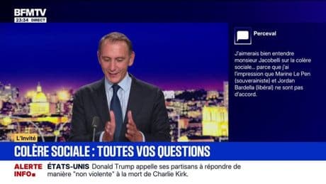 Colère sociale: "Nous pensons que l'essor économique et le progrès social marchent ensemble", affirme Laurent Jacobelli, député RN de Moselle