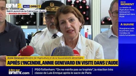 Aude: l'État débloque un fonds d'urgence de 8 millions d'euros pour les agriculteurs sinistrés, annonce Annie Genevard