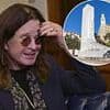 Team behind war memorial that Ozzy Osbourne was arrested for URINATING on pays tribute to the Black Sabbath star in unlikely message as they prove all was forgiven before his death