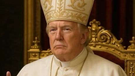 Donald Trump publica en su cuenta de Truth Social una foto vestido de papa