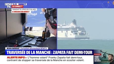 Traversée de la Manche: Franky Zapata contraint de faire demi-tour