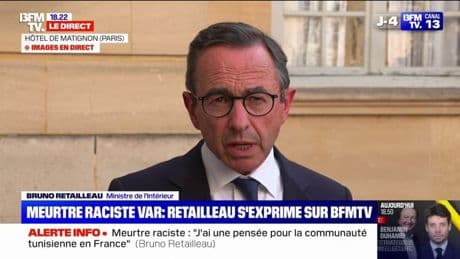 Meurtre à Puget-sur-Argens: "C'est un crime prémédité et raciste", assure Bruno Retailleau