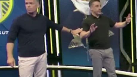 Gary Neville caught on Sky Sports 'hot mic' saying what he really thinks about Leeds fans