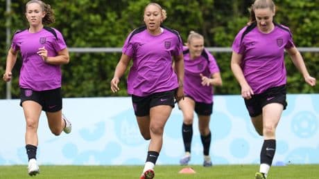 Injury doubt Lauren James trains as England prepare for Euro 2025 final