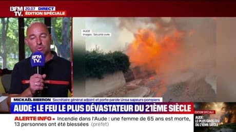 Incendie dans l'Aude: "Demain, les conditions météorologiques seront largement défavorables", annonce le colonel Sabot, commandant des opérations de secours