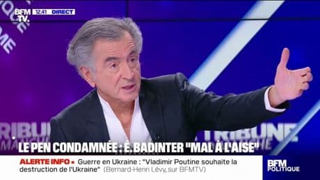 Condamnation de Marine Le Pen: "On n'a pas privé 11 millions de Français, il y aura un candidat", déclare Bernard-Henri Lévy