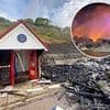 Suspected arson destroys seafront beach huts earmarked for demolition after anti-social behaviour blighted area