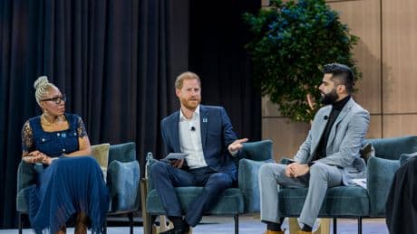 Prince Harry speaks for first time since BBC interview at Diana Award event
