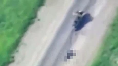 Putin's soldiers drag Ukrainian prisoner to death behind motorbike in sick video