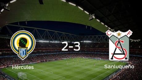 El At. Sanluqueño se lleva tres puntos tras ganar 2-3 al Hércules