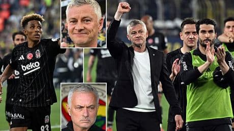 Ole Gunnar Solskjaer claims bragging rights over Jose Mourinho as Besiktas triumph 1-0 over Fenerbahce... with ex-Spurs flop scoring the winner against his former Tottenham manager