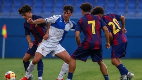 Meritorio empate del Barça Atlètic ante un rival de superior categoría