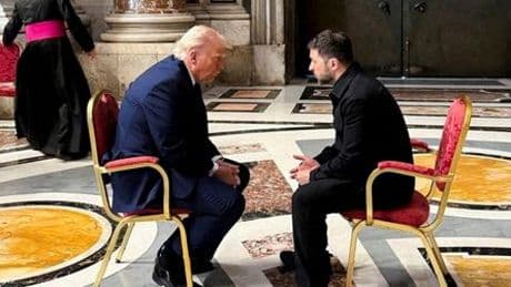 Begegnung zwischen Trump und Selenskyj im Petersdom: Eine fast zärtliche Szene