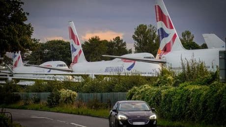 Inside the eerie UK 'plane graveyard' where jumbo jets from around the world are ditched