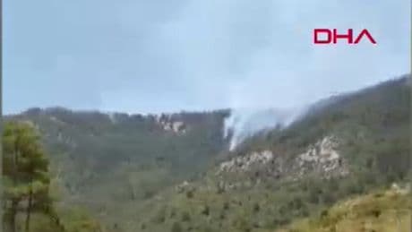 Antalya Serik'te yangın çıktı