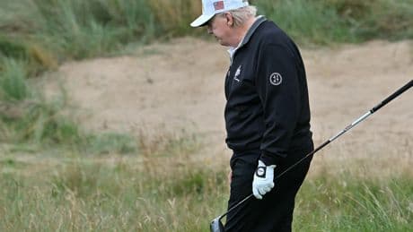 White House boasts about Trump’s golf score – days after he was accused of cheating on his own course