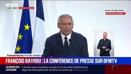 Discours de rentrée: François Bayrou évoque "un moment préoccupant et décisif" pour entamer sa conférence de presse