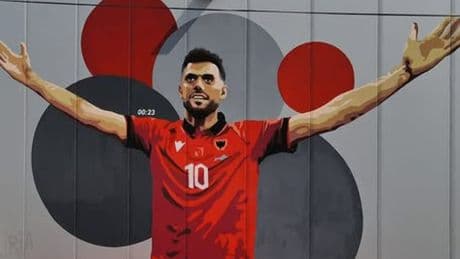 Nedim Bajrami's Rangers woe a world away from Albania hero status as Euros record breaker honoured with special mural