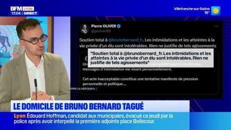 Lyon: le domicile de Bruno Bernard tagué, des militants d'ultragauche revendiquent l'acte