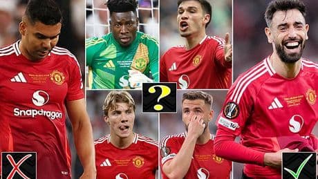 Bruno Fernandes must be aching from carrying Man United and Casemiro's legs are shot: CHRIS SUTTON gives his verdict on who should stay and go after Europa League final no-show