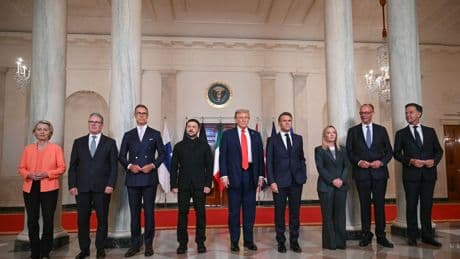 Trump meets Zelensky and other European leaders for crunch talks at the White House