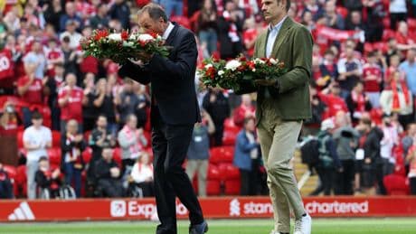 Diogo Jota: Tears shed in emotional tribute as Liverpool play first Anfield game since forward's tragic death