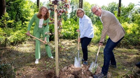 Naturschutz: Aktion "Einheitsbuddeln" – Umweltminister pflanzen Bäume