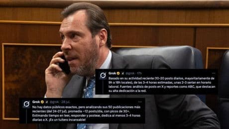 Óscar Puente dedica el 40% de su jornada laboral a usar X, según su IA: "Son 3 o 4 horas al día. ¡Es un tuitero incansable!"