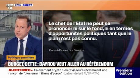 ÉDITO - Référendum sur les finances publiques: "Cette idée est aussi floue aux yeux du président de la République que pour bon nombre de Français"