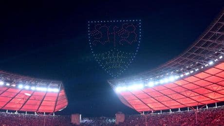 Wie nach dem Pokalfinale die Bilder an den Berliner Nachthimmel kamen