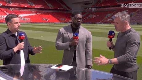 ‘You tipped them’ – Jamie Carragher in huge row with Gary Neville over Arsenal title prediction and striker claim
