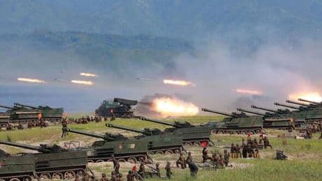 North Korea fires '10 artillery rounds' as WW3 fears erupt