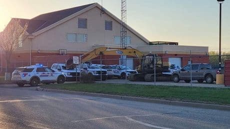 5 RCMP cruisers destroyed in trackhoe rampage, Alberta man charged