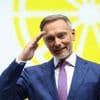 Sein letzter Gang als FDP-Chef: Und für einen Moment werden Lindners Augen glasig